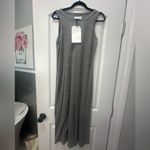 grey casual maxi dress Off The Bass Maxi Dress main image 0